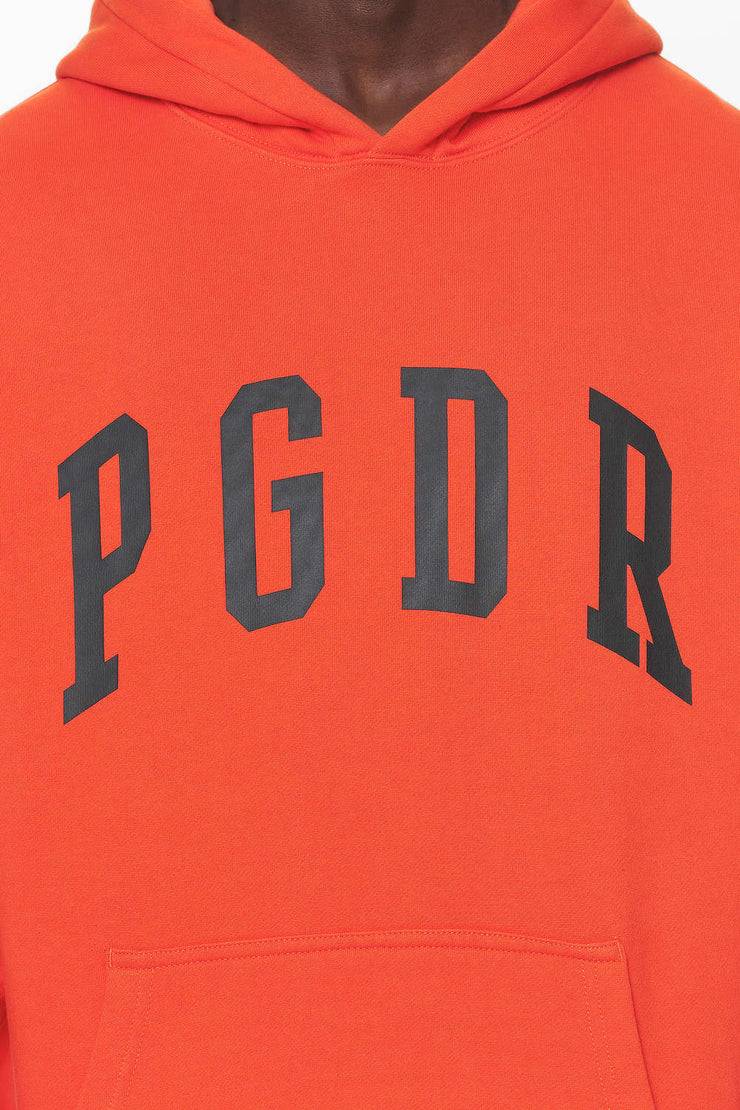 Pegador Layton Oversized Hoodie Washed Signal Red