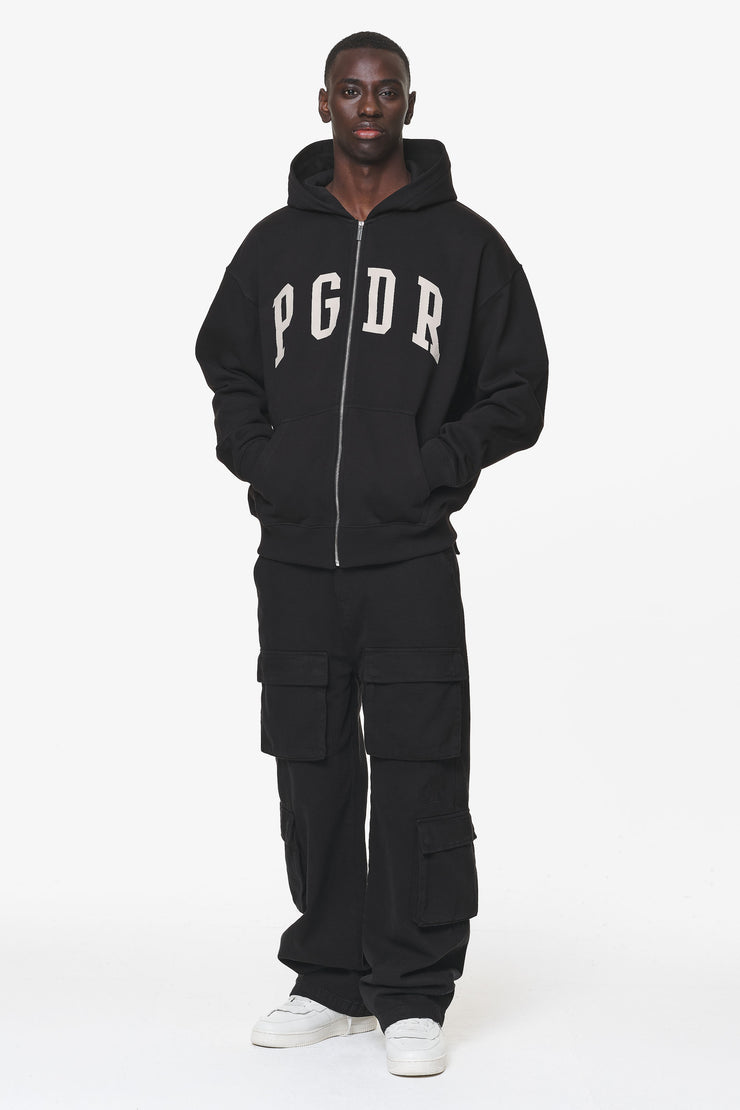 Pegador Layton Oversized Sweat Jacket Black
