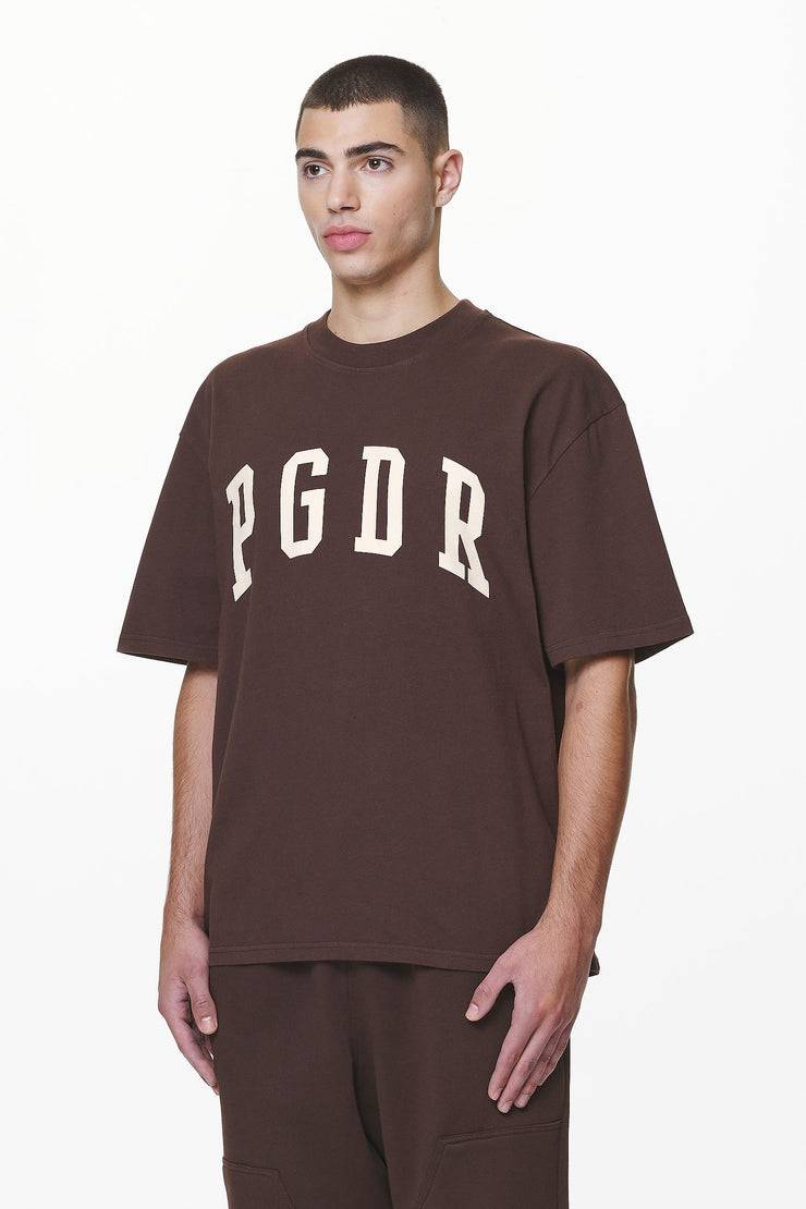Pegador Layton Oversized Tee Washed Oak Brown
