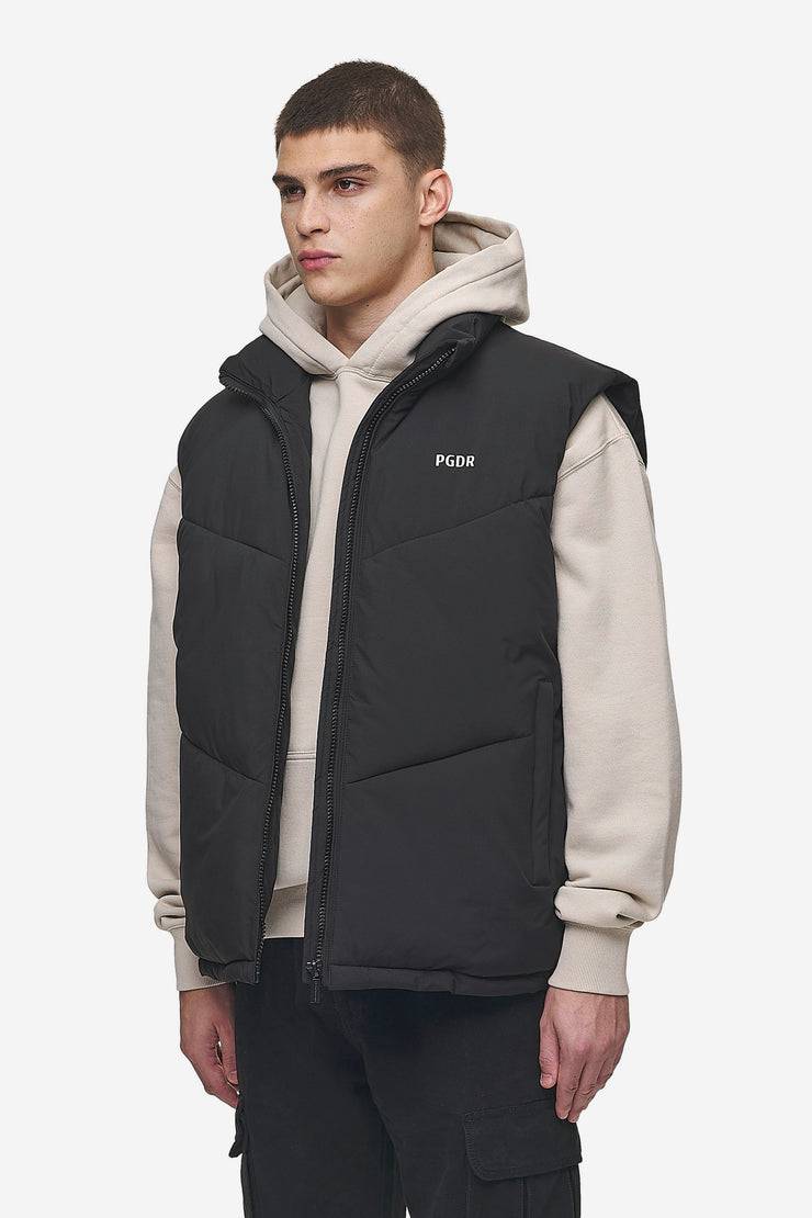 Pegador Leddy Oversized Puffer Vest Black