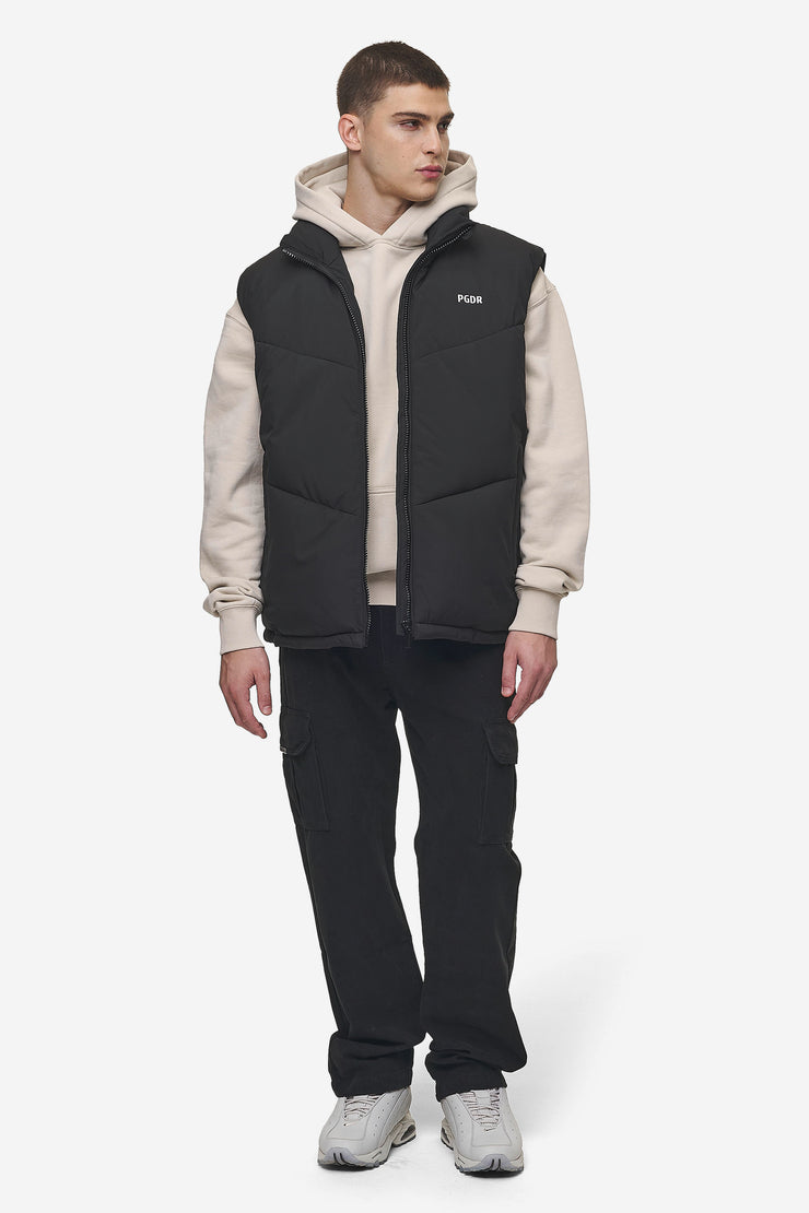 Pegador Leddy Oversized Puffer Vest Black