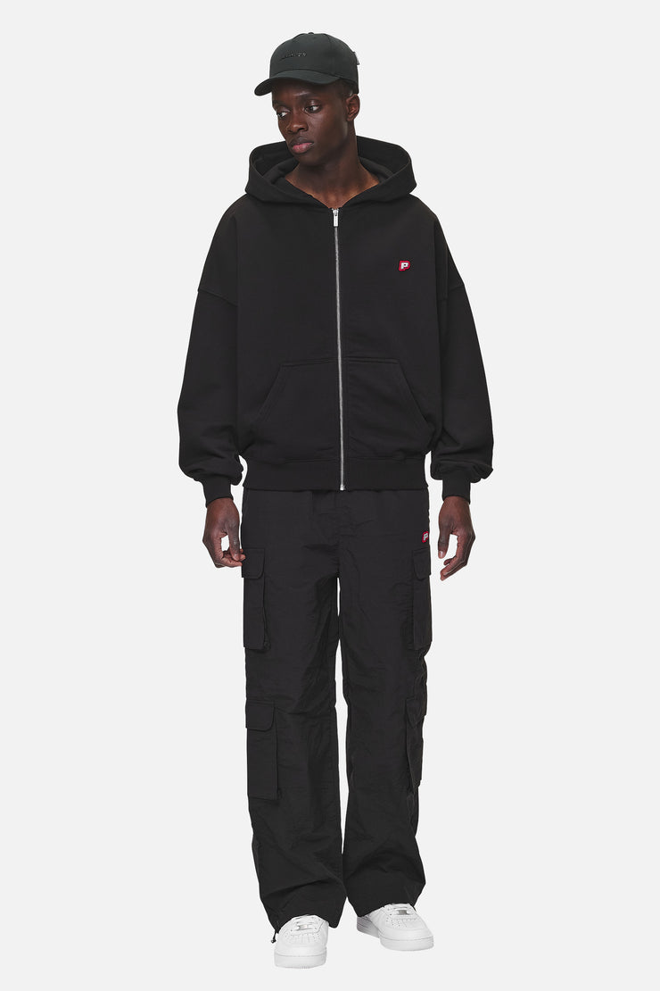 Pegador Leono Boxy Sweat Jacket Washed Black