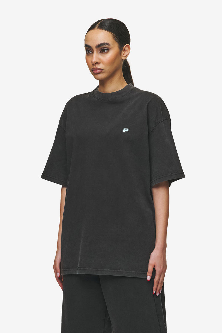 Pegador Leono Boxy Tee Vintage Black Sky Blue Gum