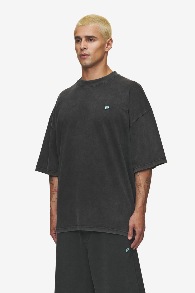 Pegador Leono Boxy Tee Vintage Black Sky Blue Gum