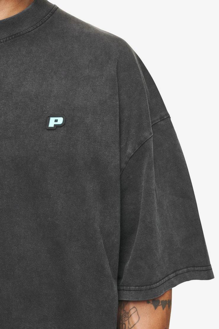 Pegador Leono Boxy Tee Vintage Black Sky Blue Gum