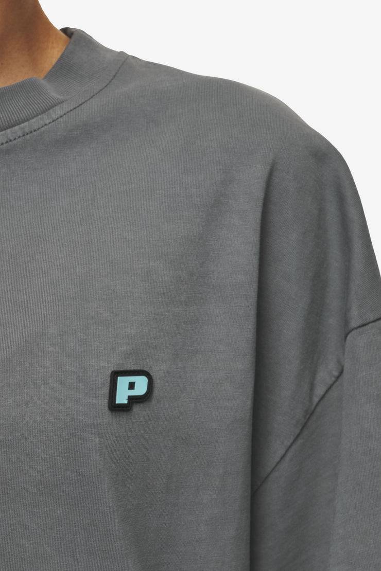 Pegador Leono Boxy Tee Vintage Grey Sky Blue Gum