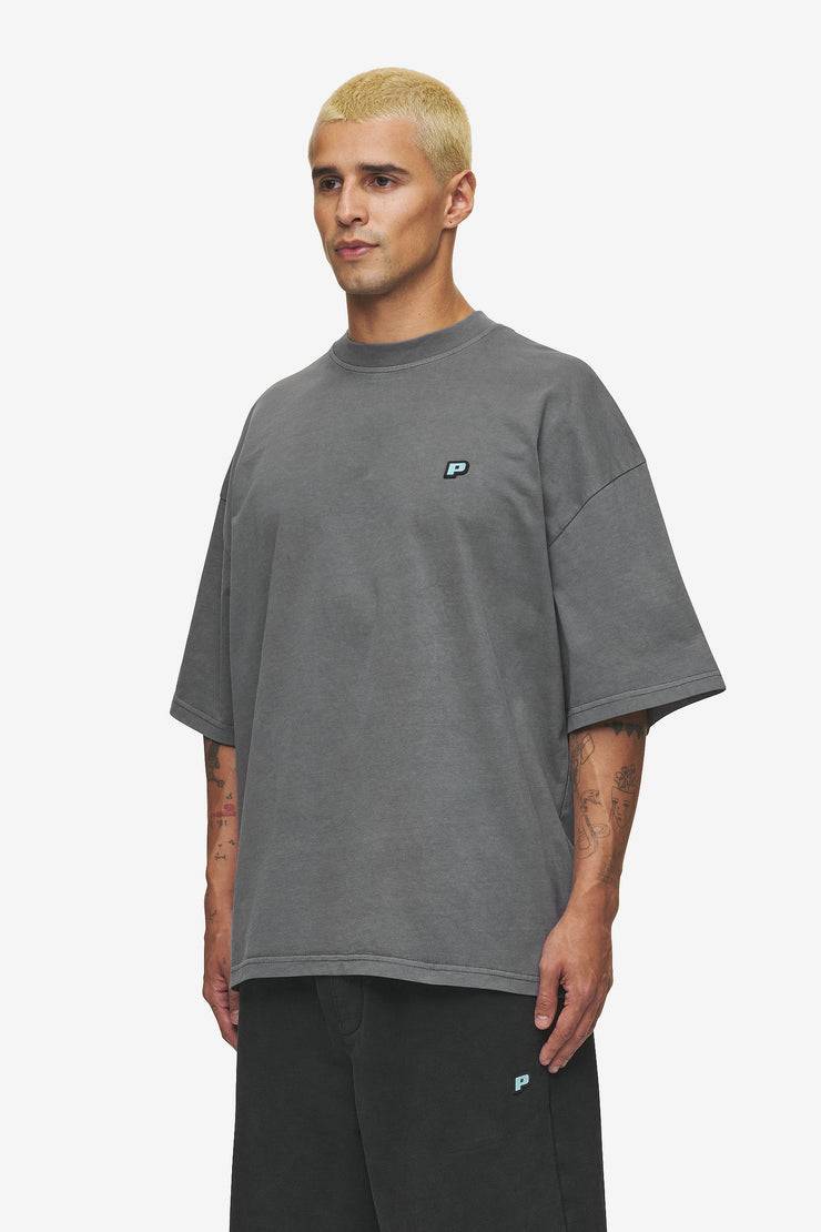 Pegador Leono Boxy Tee Vintage Grey Sky Blue Gum