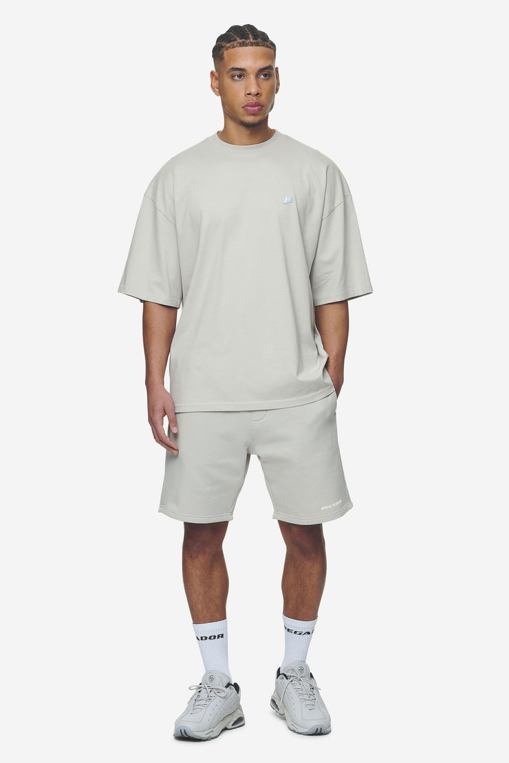 Pegador Leono Boxy Tee Washed Pearl Grey Baby Blue
