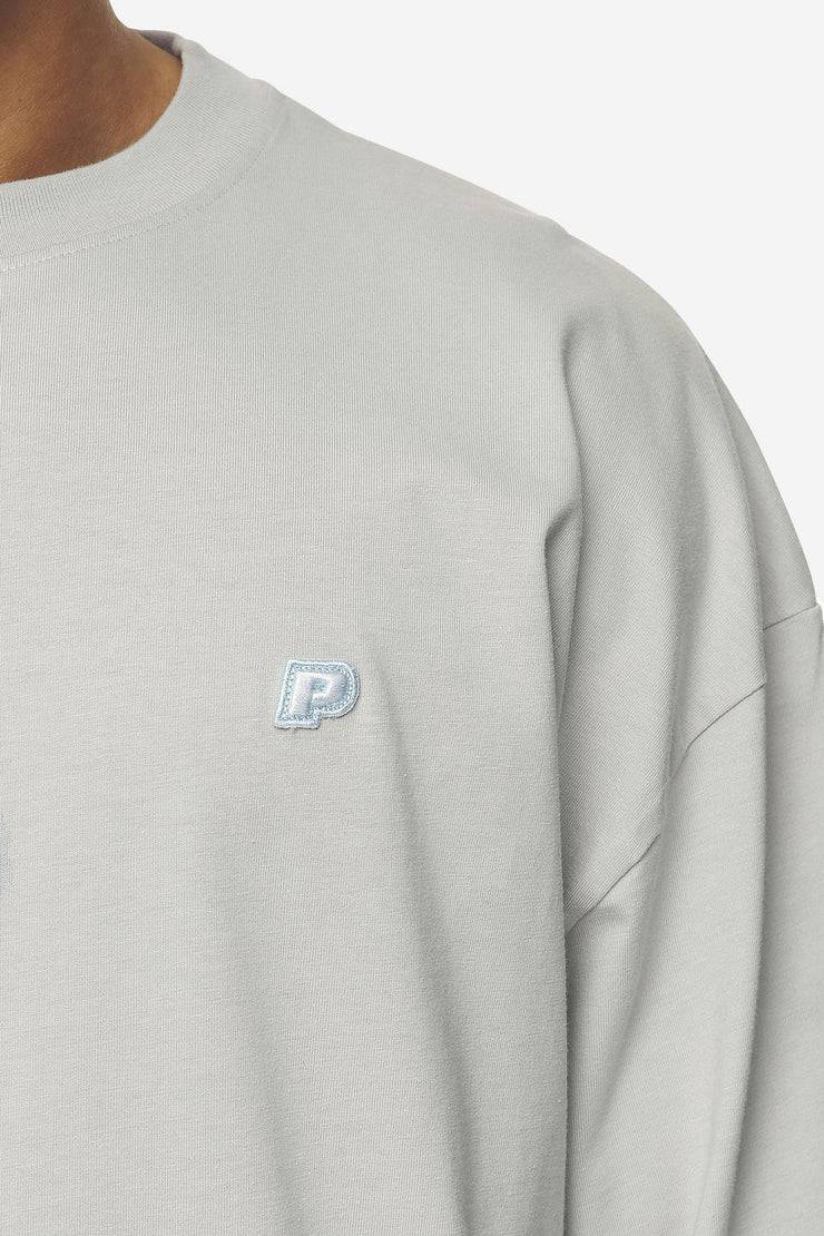 Pegador Leono Boxy Tee Washed Pearl Grey Baby Blue