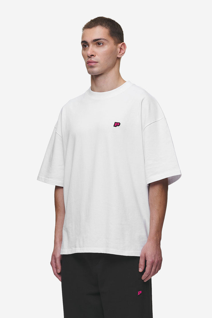 Pegador Leono Boxy Tee White Virtual Pink Gum