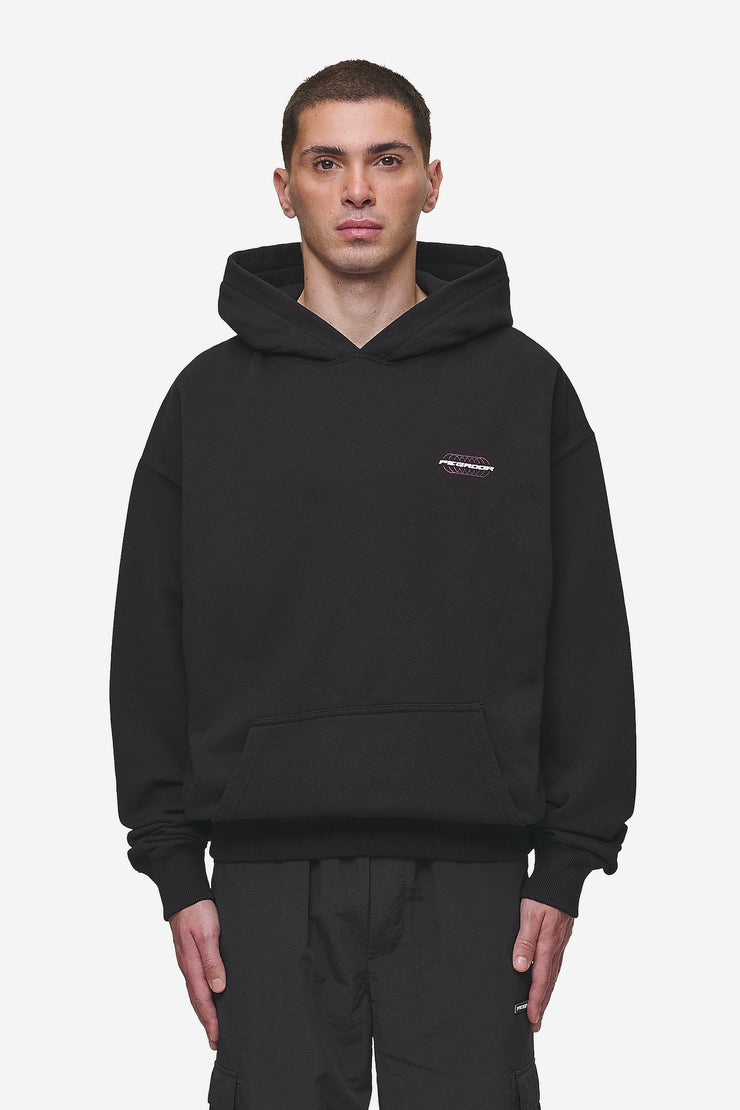 Pegador Lexing Oversized Hoodie Washed Black