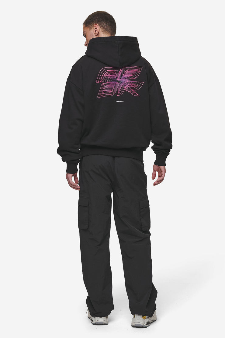 Pegador Lexing Oversized Hoodie Washed Black