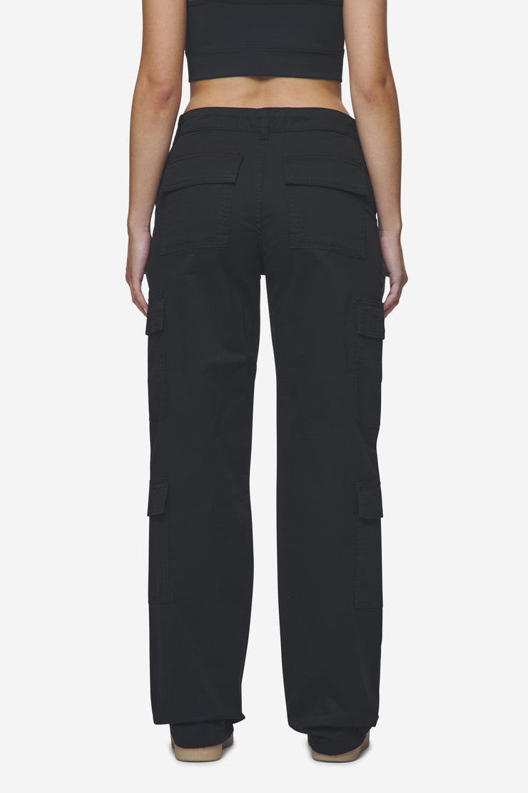 Pegador Lia Wide Cargo Pants Black
