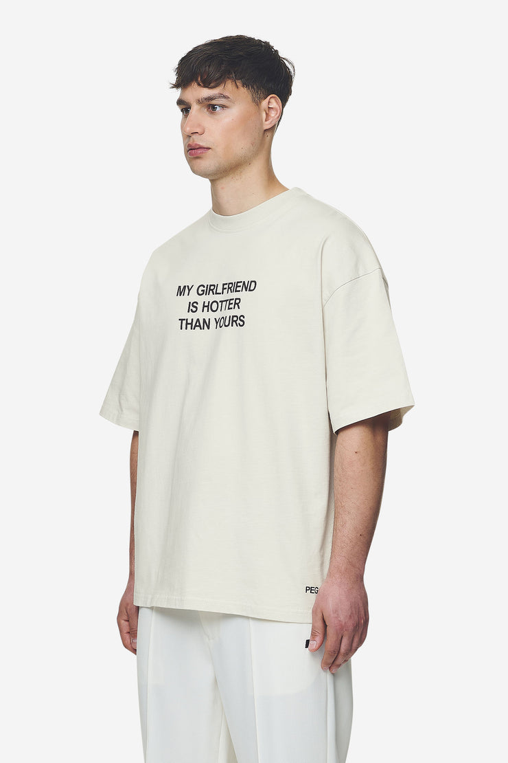 Pegador Lobos Boxy Tee Washed Salty Cream