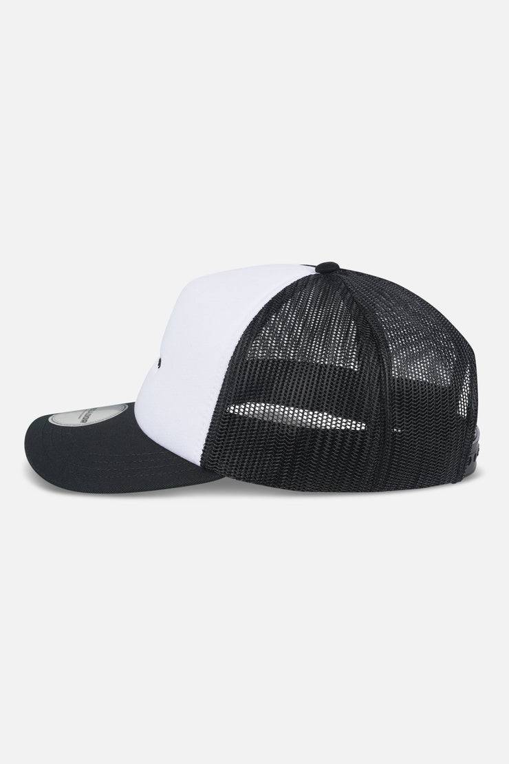 Pegador Logo Baseball Trucker Cap White Black