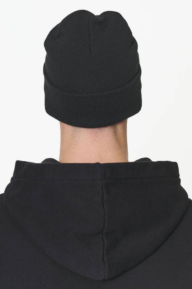 Pegador Logo Beanie Black White