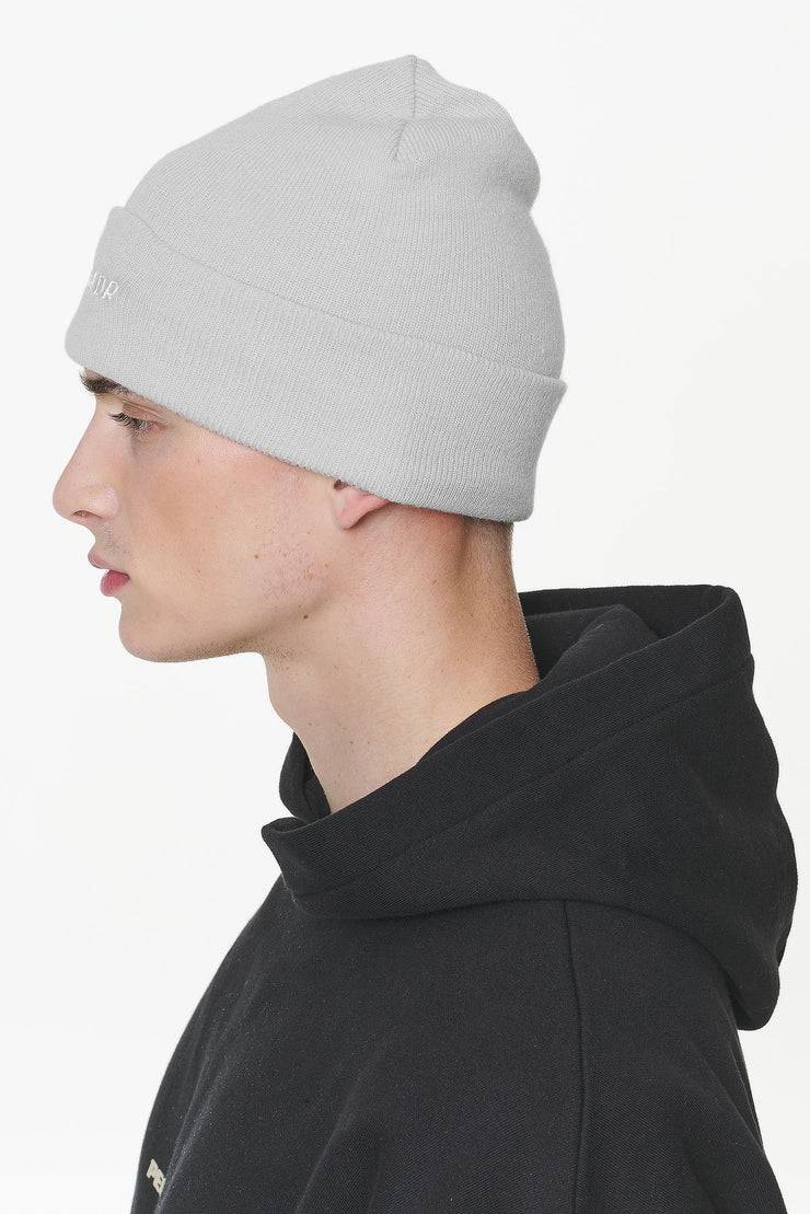 Pegador Logo Beanie Grey Melange White