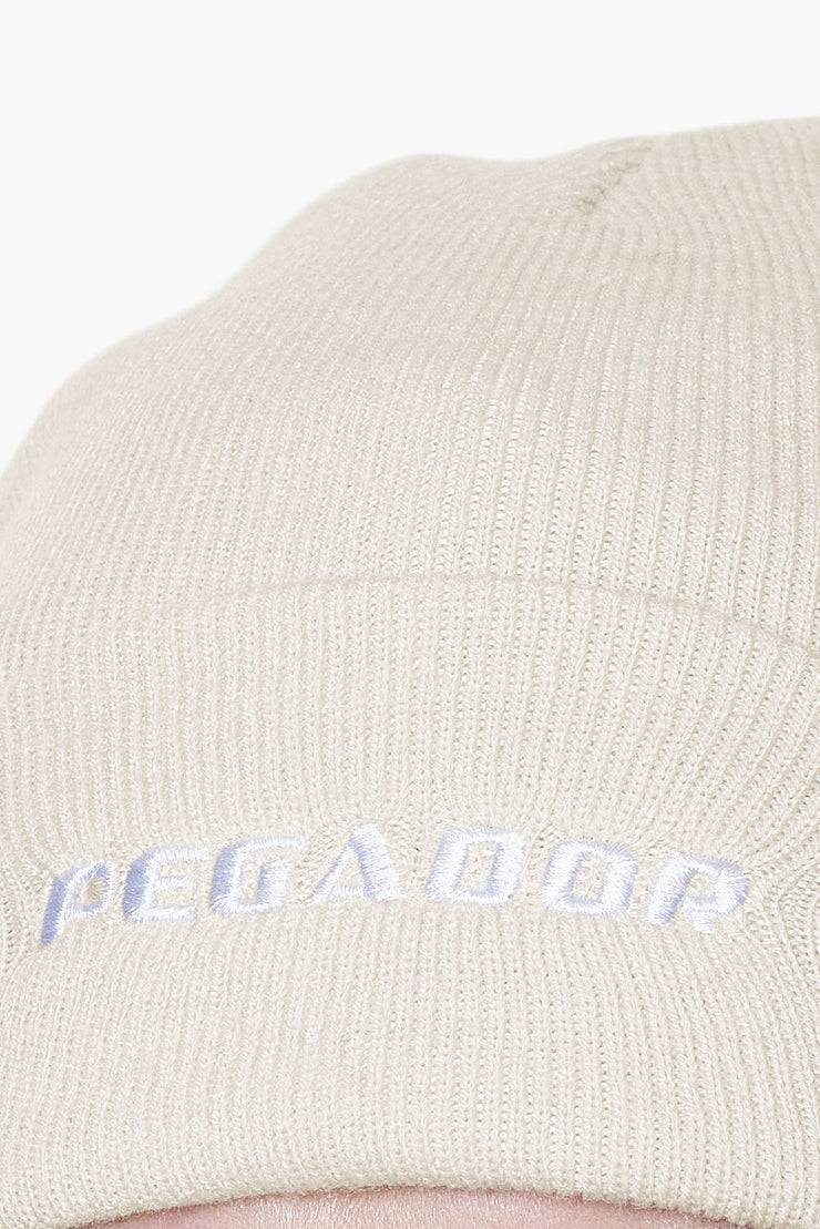 Pegador Logo Beanie Kingdom Beige White
