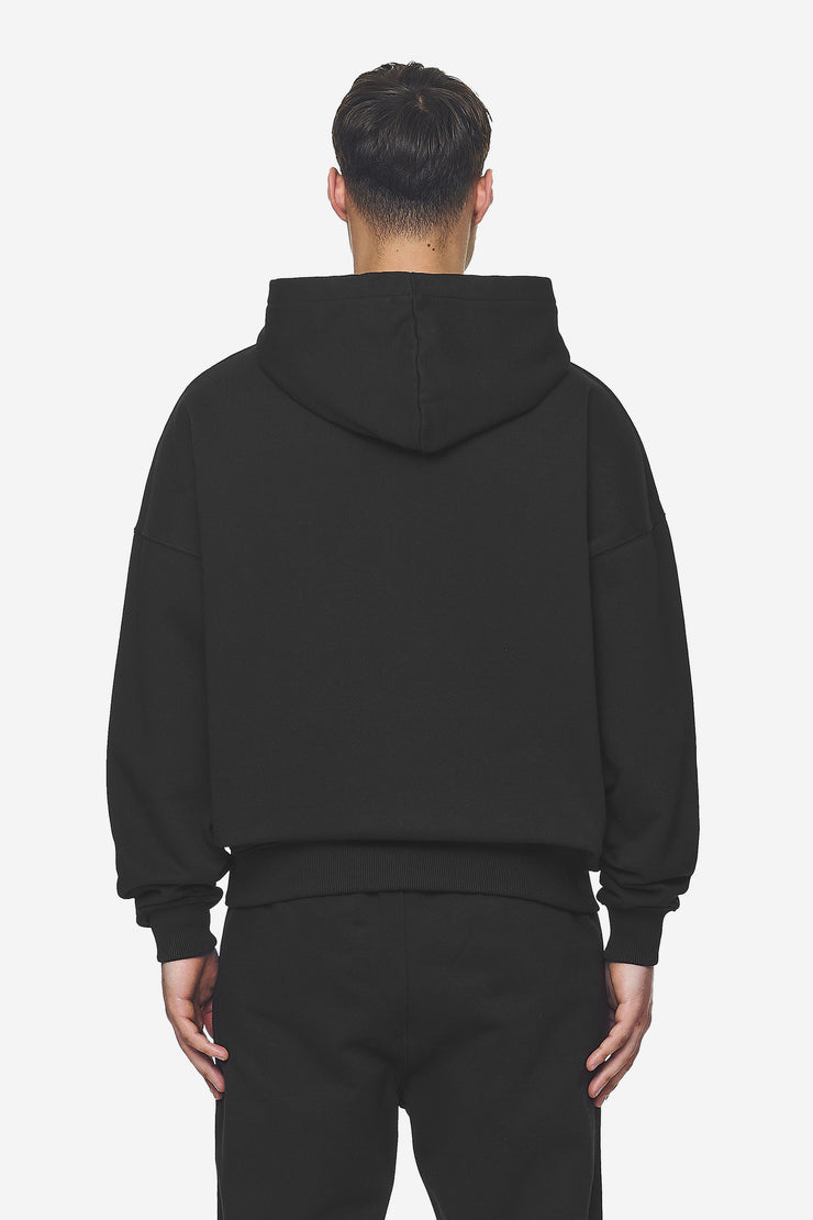 Pegador Logo Boxy Hoodie Washed Black White Gum