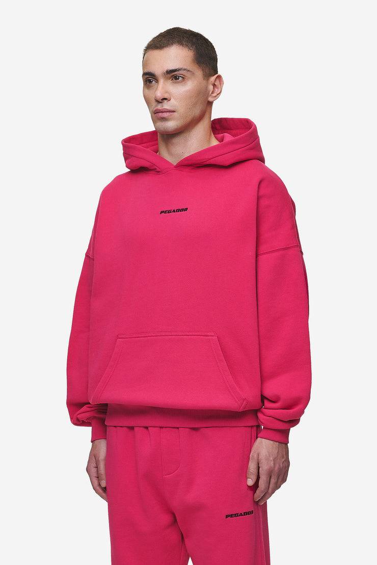 Pegador Logo Boxy Hoodie Washed Virtual Pink