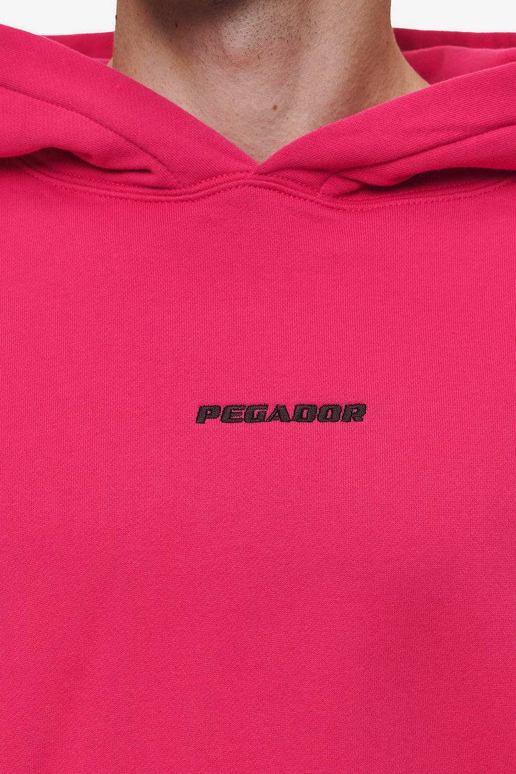 Pegador Logo Boxy Hoodie Washed Virtual Pink