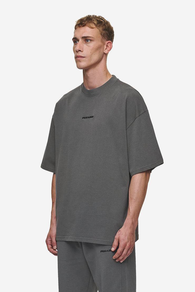 Pegador Logo Boxy Tee Washed Anthracite