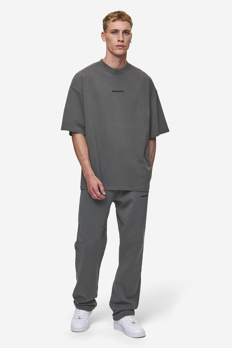 Pegador Logo Boxy Tee Washed Anthracite