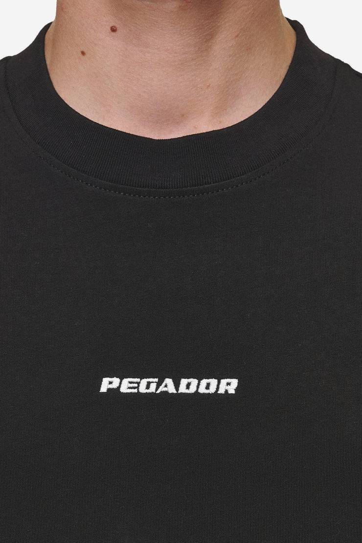 Pegador Logo Boxy Tee Washed Black