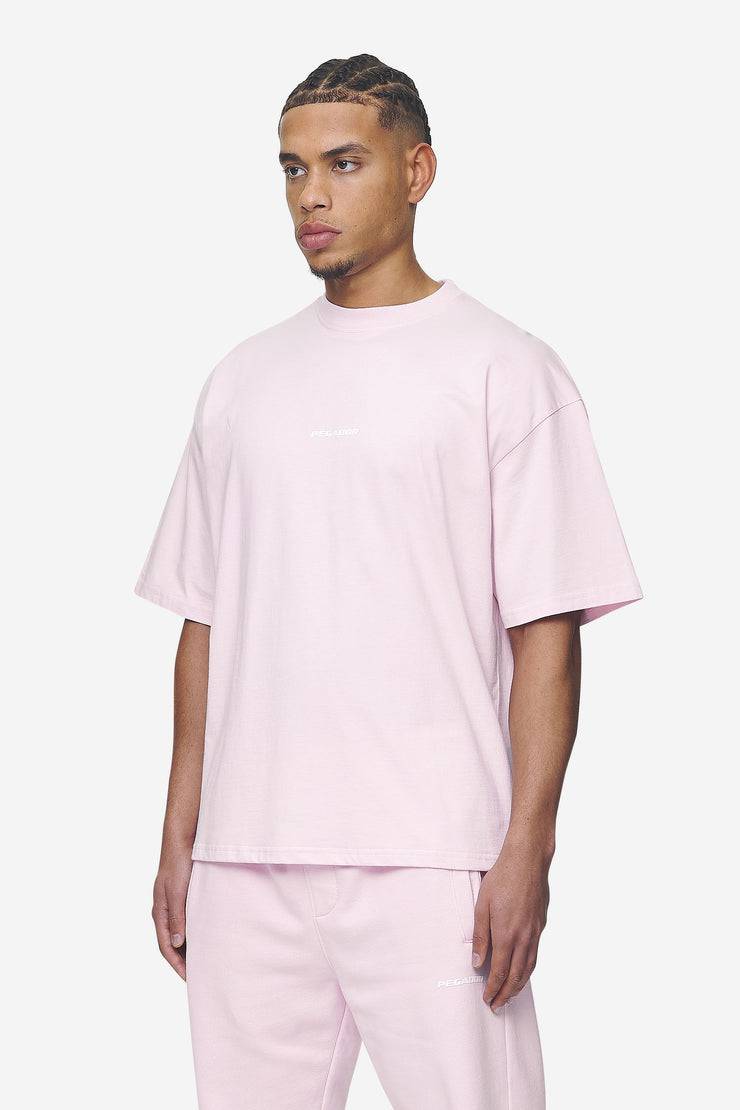 Pegador Logo Boxy Tee Washed Bubblegum White Gum