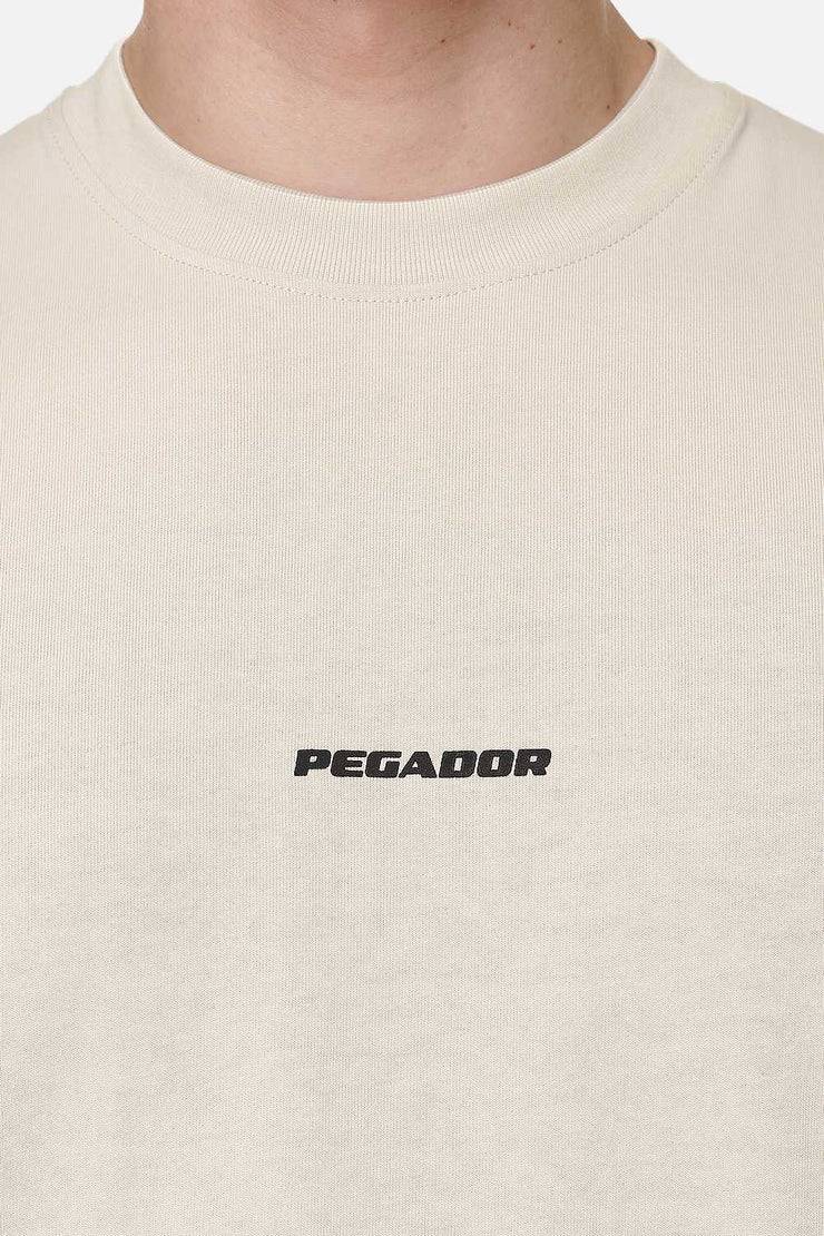 Pegador Logo Boxy Tee Washed Desert Sand Black Gum