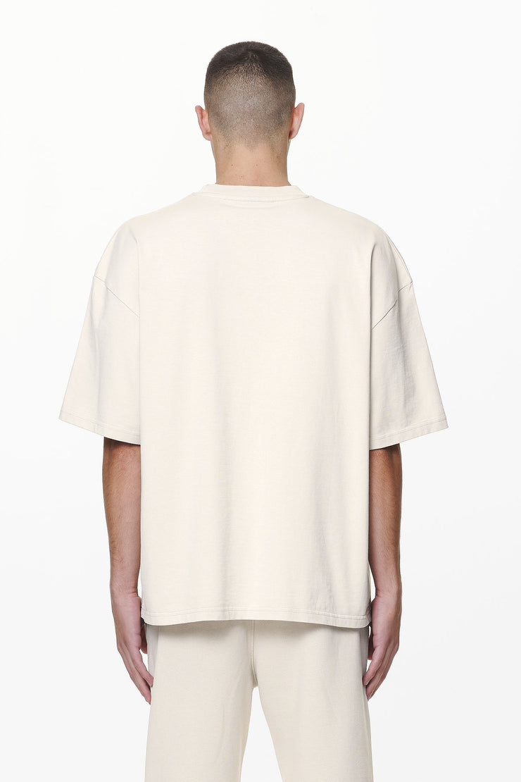 Pegador Logo Boxy Tee Washed Dust Cream Gum
