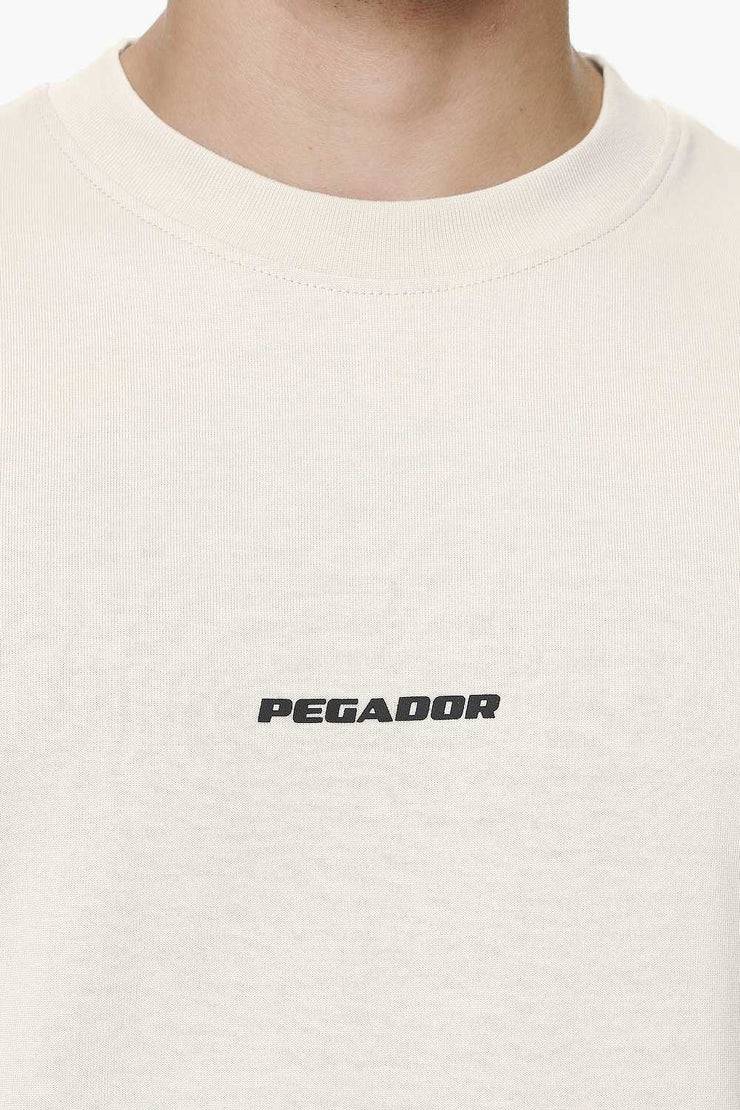 Pegador Logo Boxy Tee Washed Dust Cream Gum