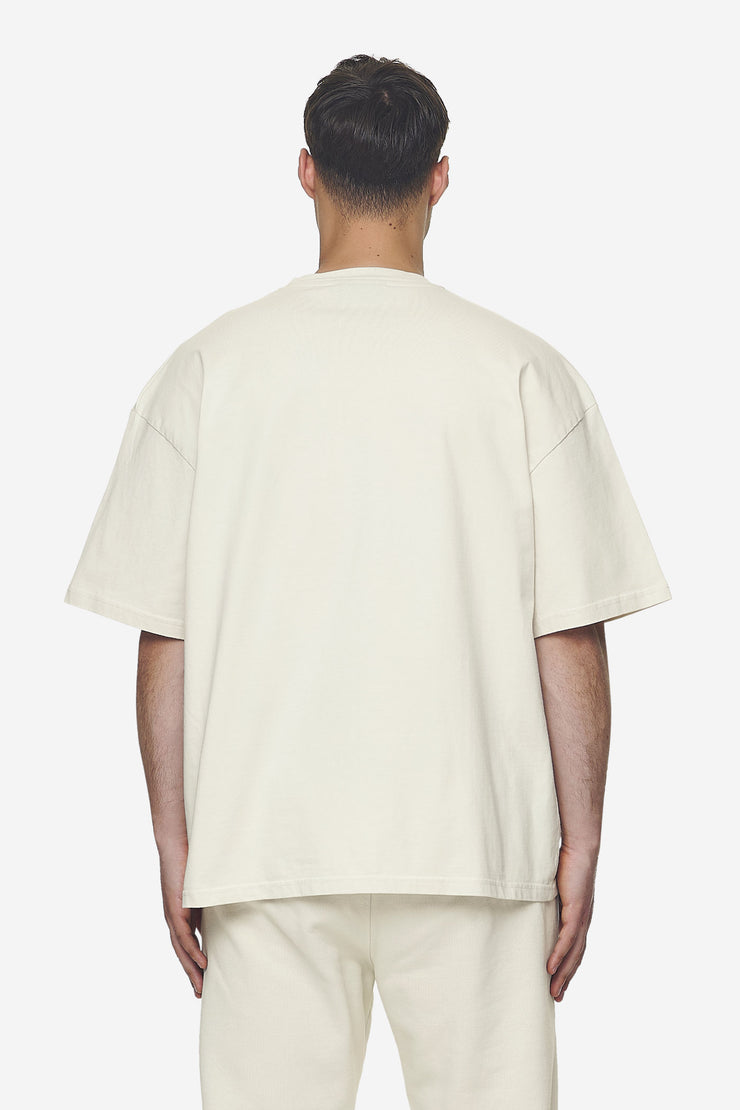 Pegador Logo Boxy Tee Washed Salty Cream Black Gum