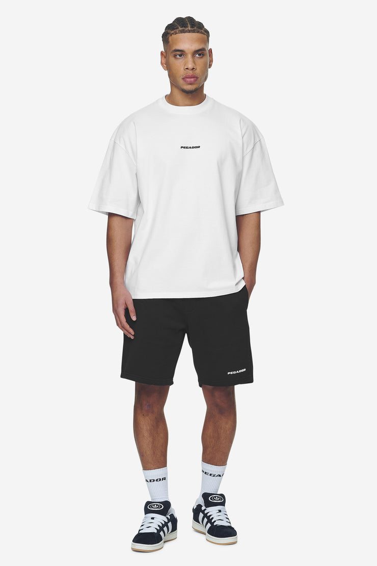 Pegador Logo Boxy Tee White Black Gum