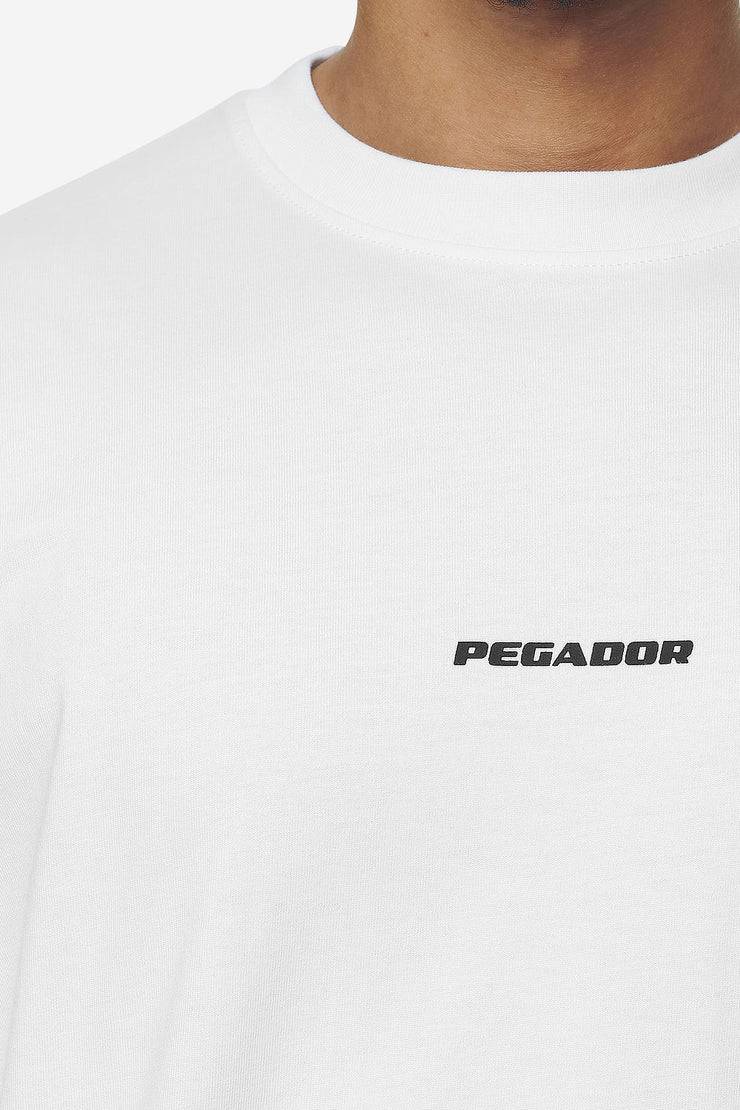 Pegador Logo Boxy Tee White Black Gum