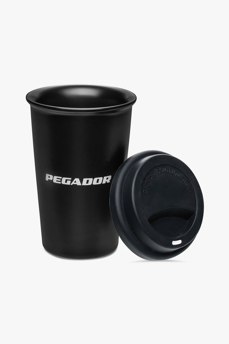Pegador Logo Coffee Cup Black