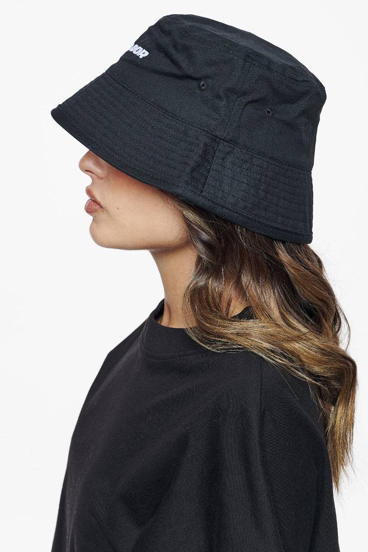 Pegador Logo Cotton Twill Bucket Hat Black