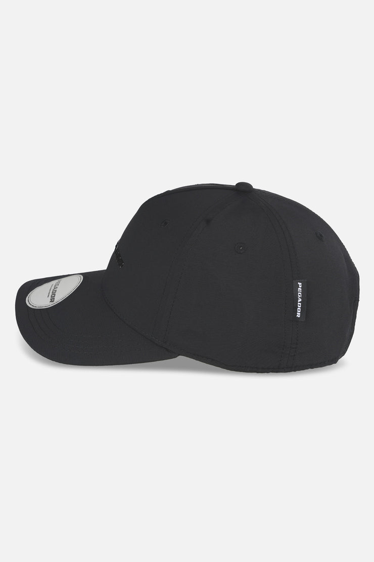 Pegador Logo Crushed Nylon Cap Black
