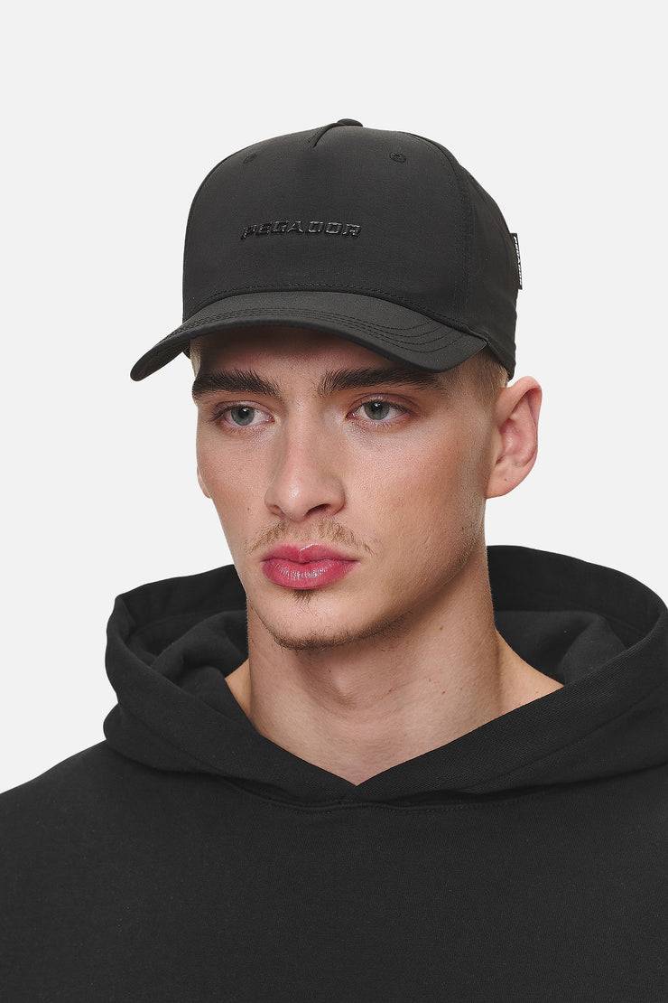 Pegador Logo Crushed Nylon Cap Black