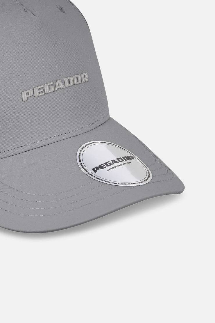 Pegador Logo Crushed Nylon Cap Cool Grey