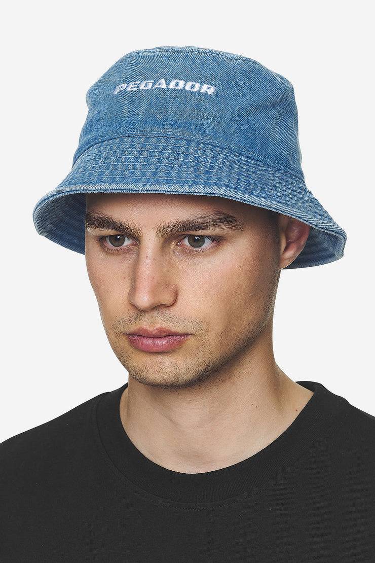 Pegador Logo Denim Bucket Hat Baby Blue