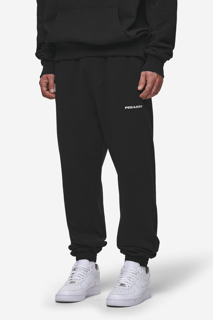 Pegador Logo Heavy Sweat Jogger Washed Black