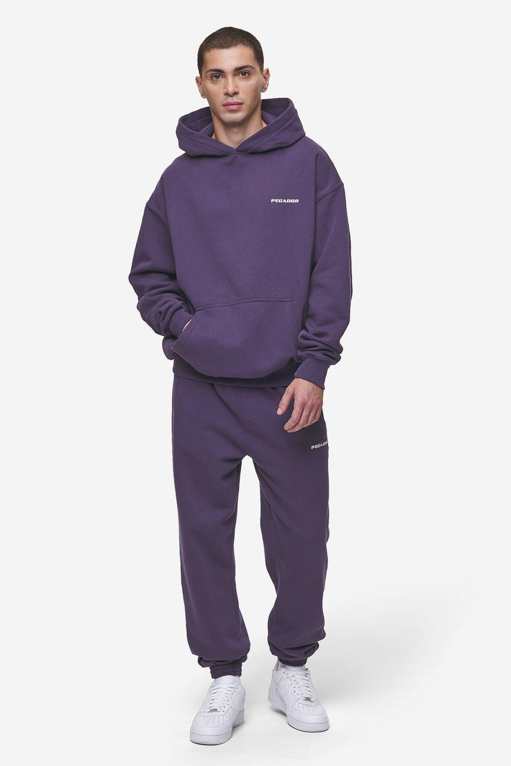 Pegador Logo Heavy Sweat Jogger Washed Deep Purple