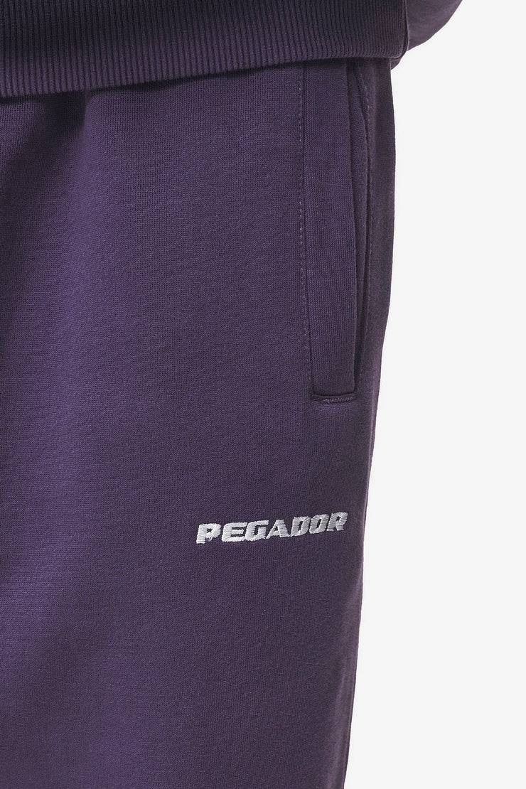 Pegador Logo Heavy Sweat Jogger Washed Deep Purple