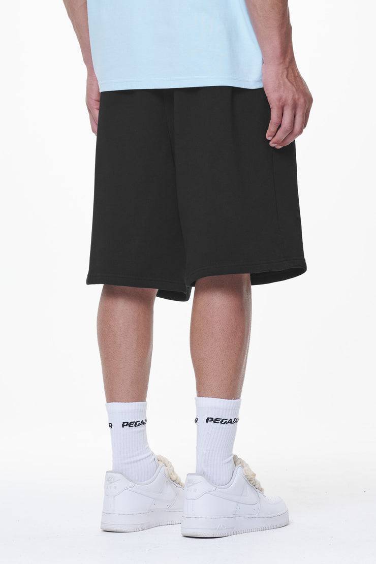 Pegador Logo Heavy Sweat Shorts Black Gum