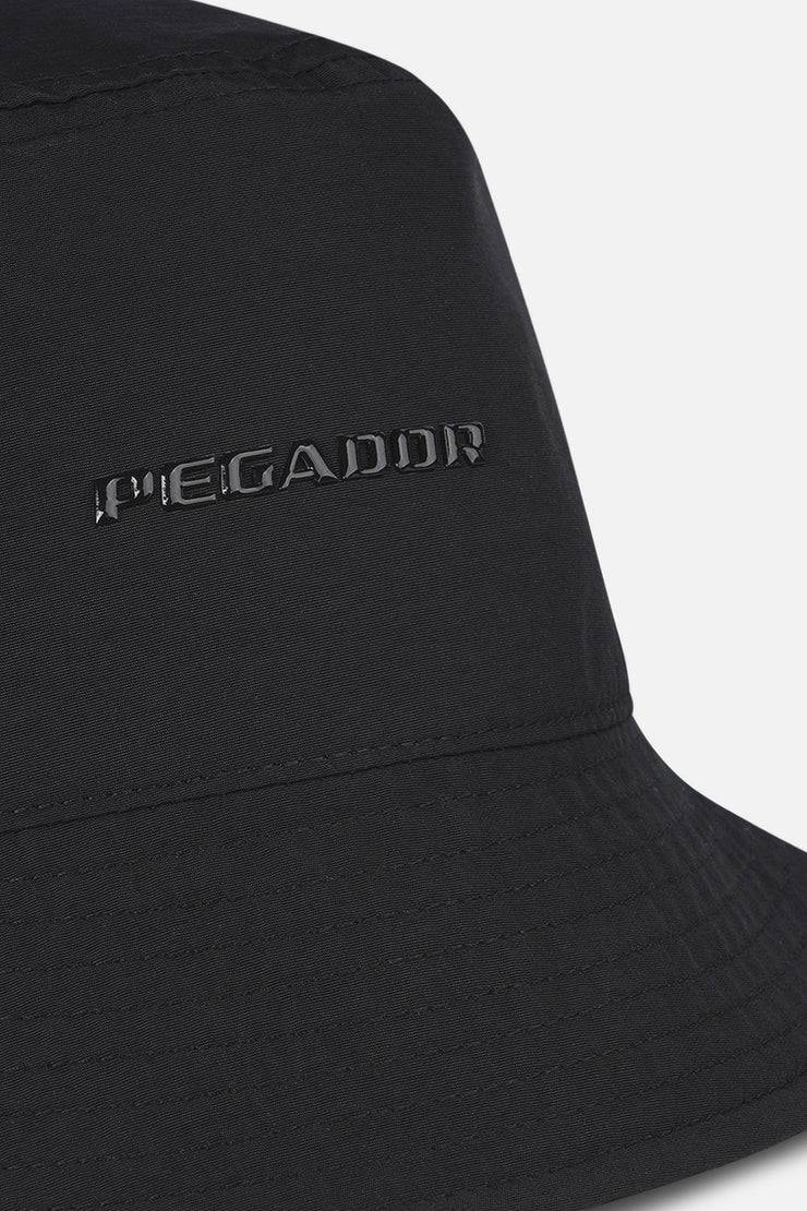 Pegador Logo Nylon Bucket Hat Black