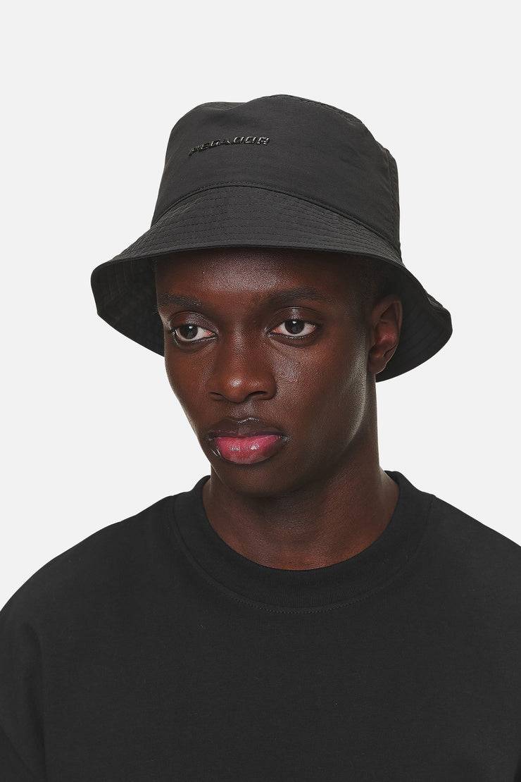 Pegador Logo Nylon Bucket Hat Black