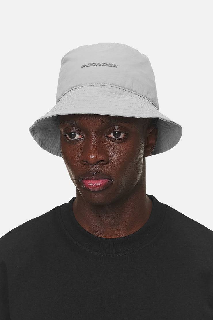 Pegador Logo Nylon Bucket Hat Cool Grey