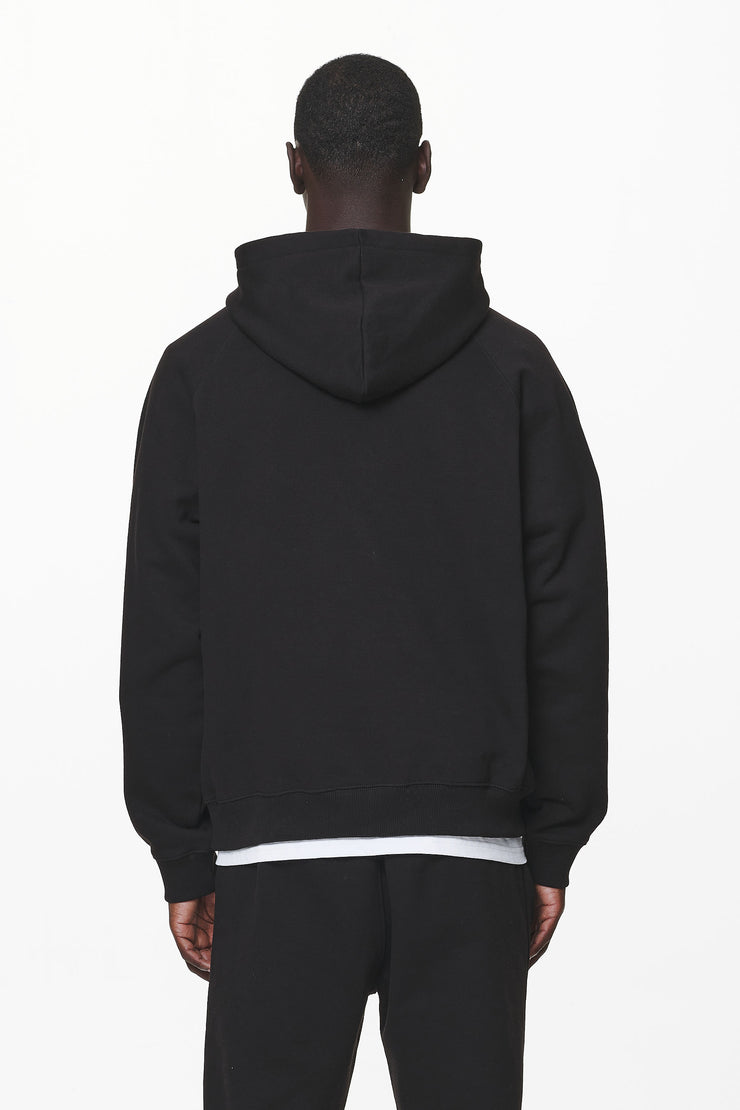 Pegador Logo Oversized Halfzip Hoodie Black Gum