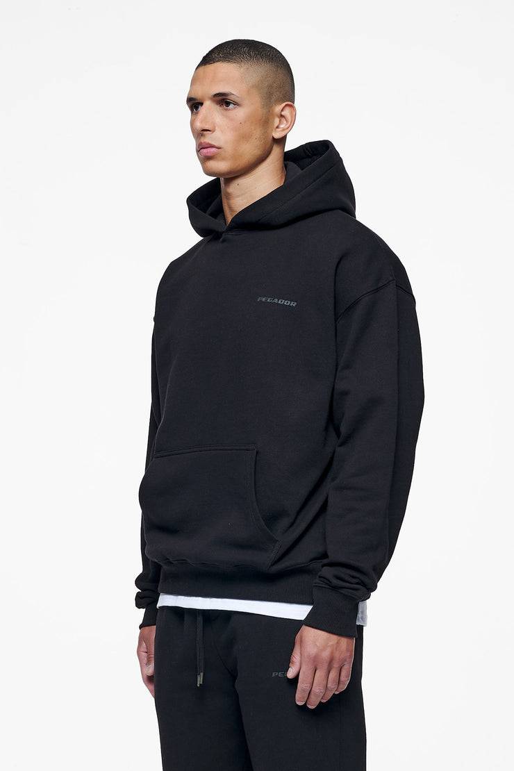Pegador Logo Oversized Hoodie Black Gum